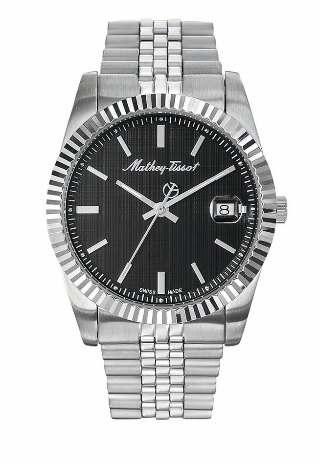 Mathey-Tissot Classic Black Steel Erkek Kol Saati