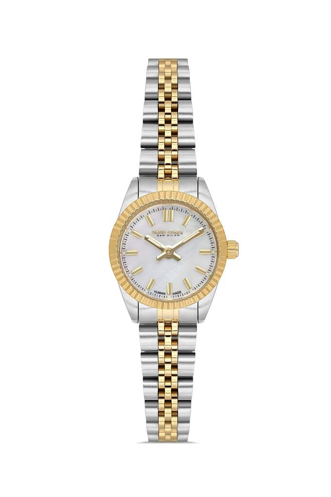 DAVID GUNER KADIN KOL SAATİ / SARI - BEYAZ