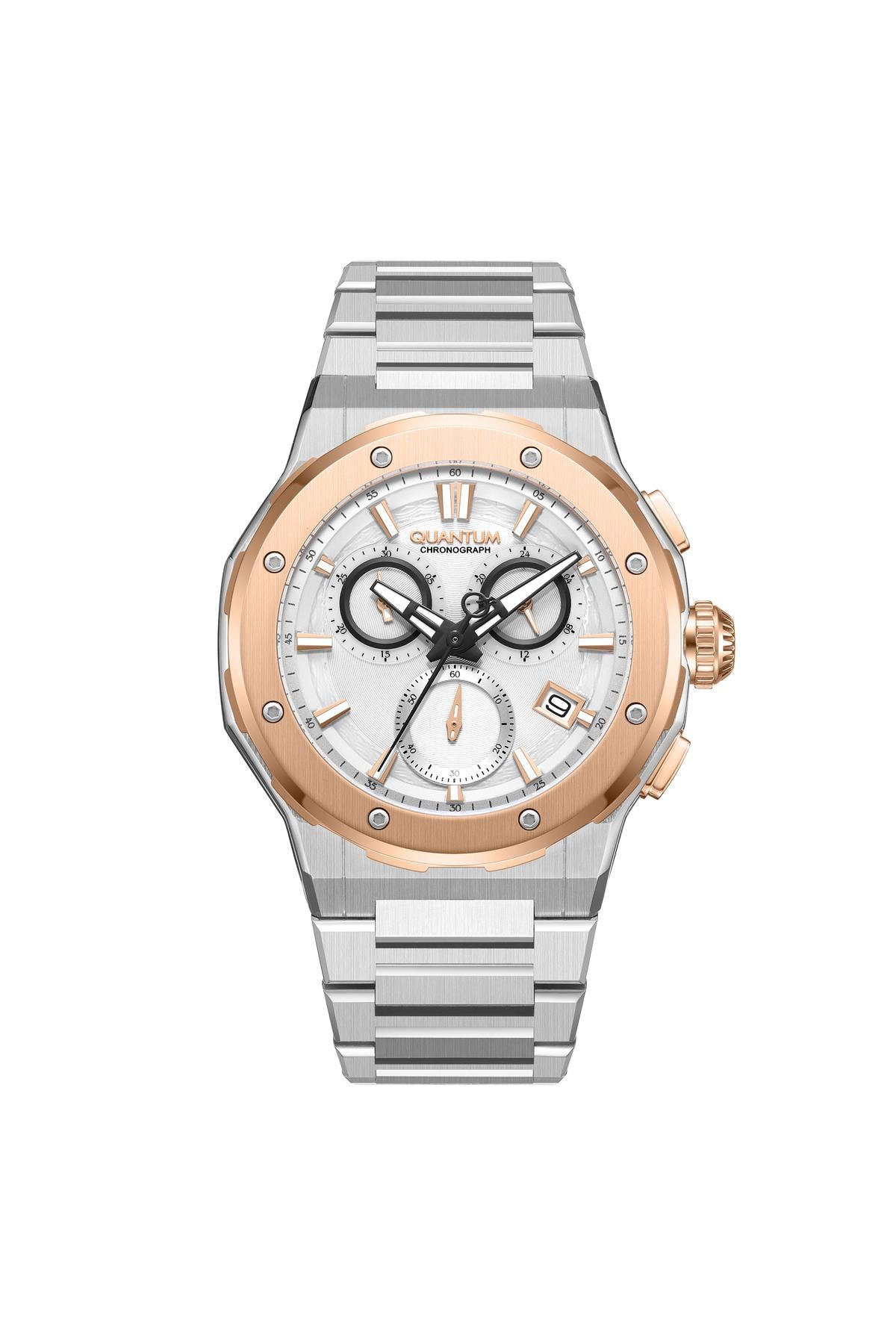 QUANTUM Erkek KOL SAATİ / SİLVER - ROSE GOLD