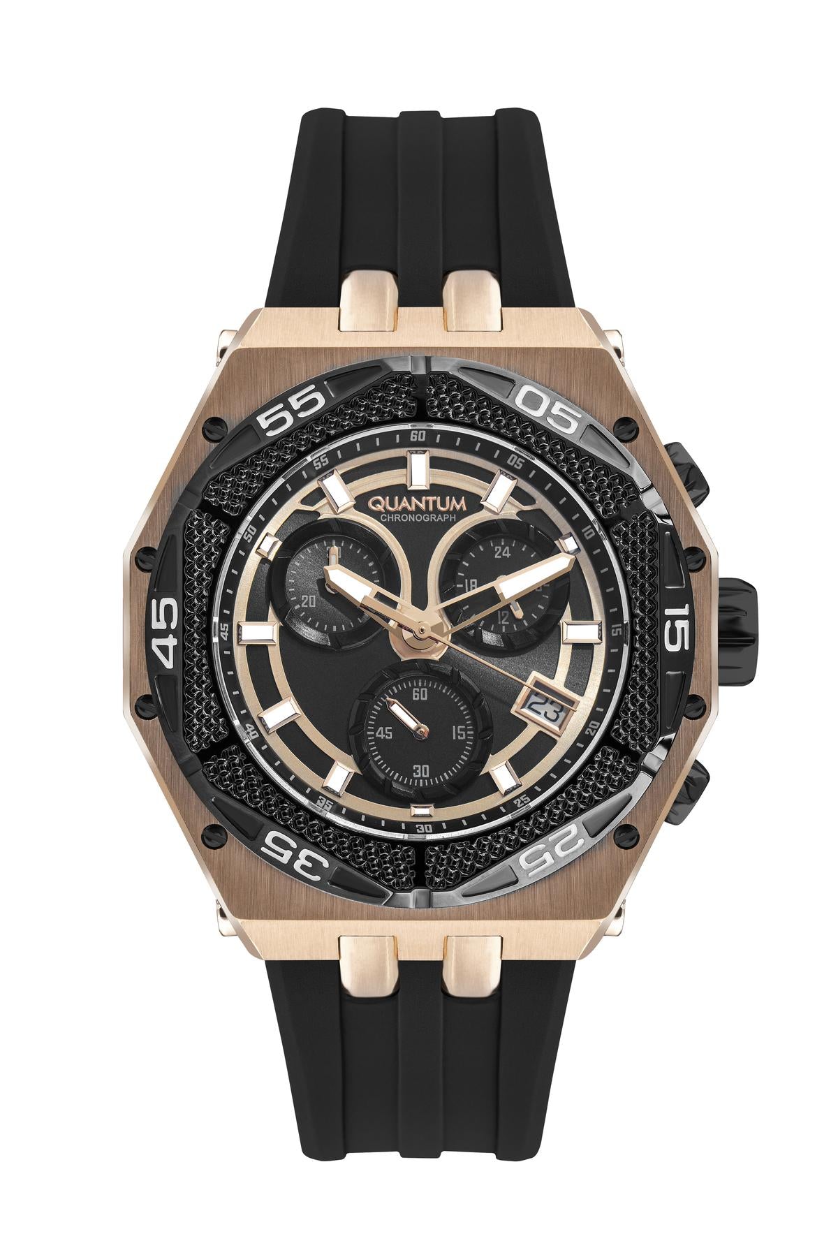 QUANTUM Erkek KOL SAATİ / ROSE GOLD - SİYAH