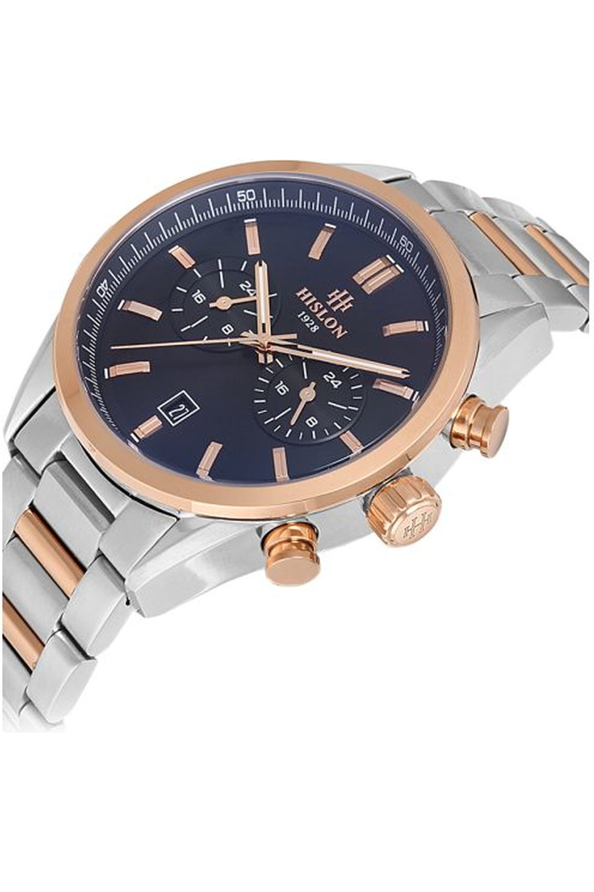 HİSLON ERKEK KOL SAATİ / ÇELİK - ROSE GOLD