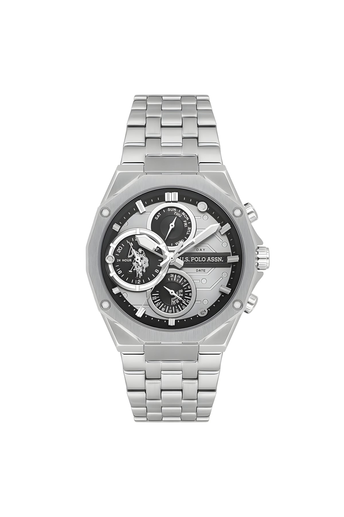 U.S. POLO ASSN. ERKEK KOL SAATİ / METALİK GRİ