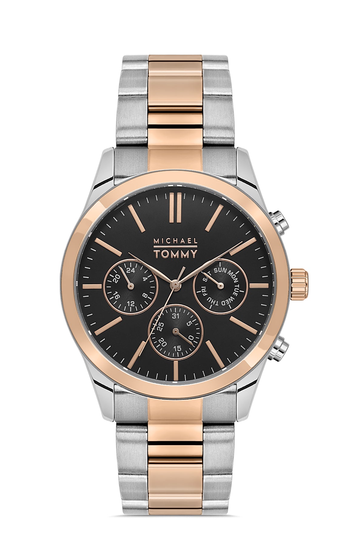 MICHAEL TOMMY Erkek KOL SAATİ / GÜMÜŞ - ROSE GOLD