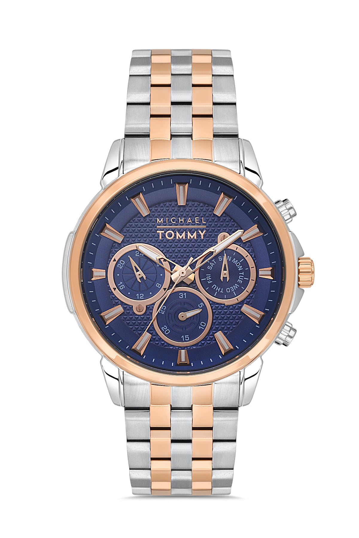 MICHAEL TOMMY Erkek KOL SAATİ / GÜMÜŞ - ROSE GOLD