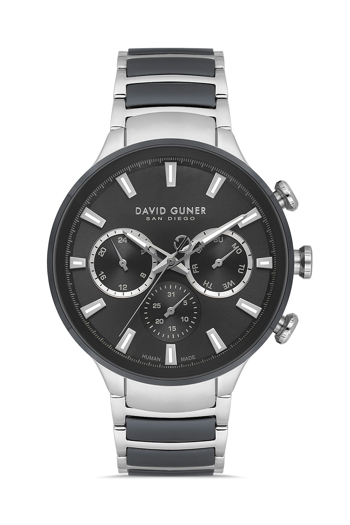 DAVID GUNER ERKEK KOL SAATİ / GÜMÜŞ SİYAH