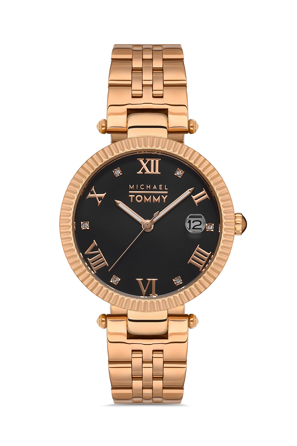 MICHAEL TOMMY Kadın KOL SAATİ / ROSE GOLD  -  SİYAH