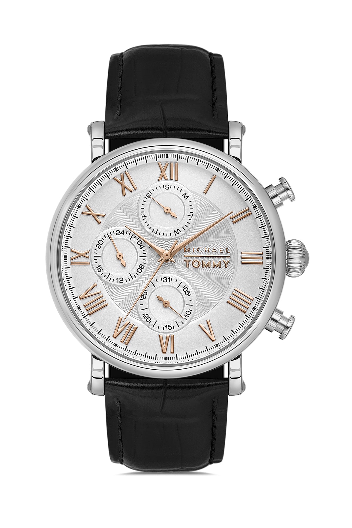 MICHAEL TOMMY ERKEK KOL SAATİ / SİYAH;GÜMÜŞ