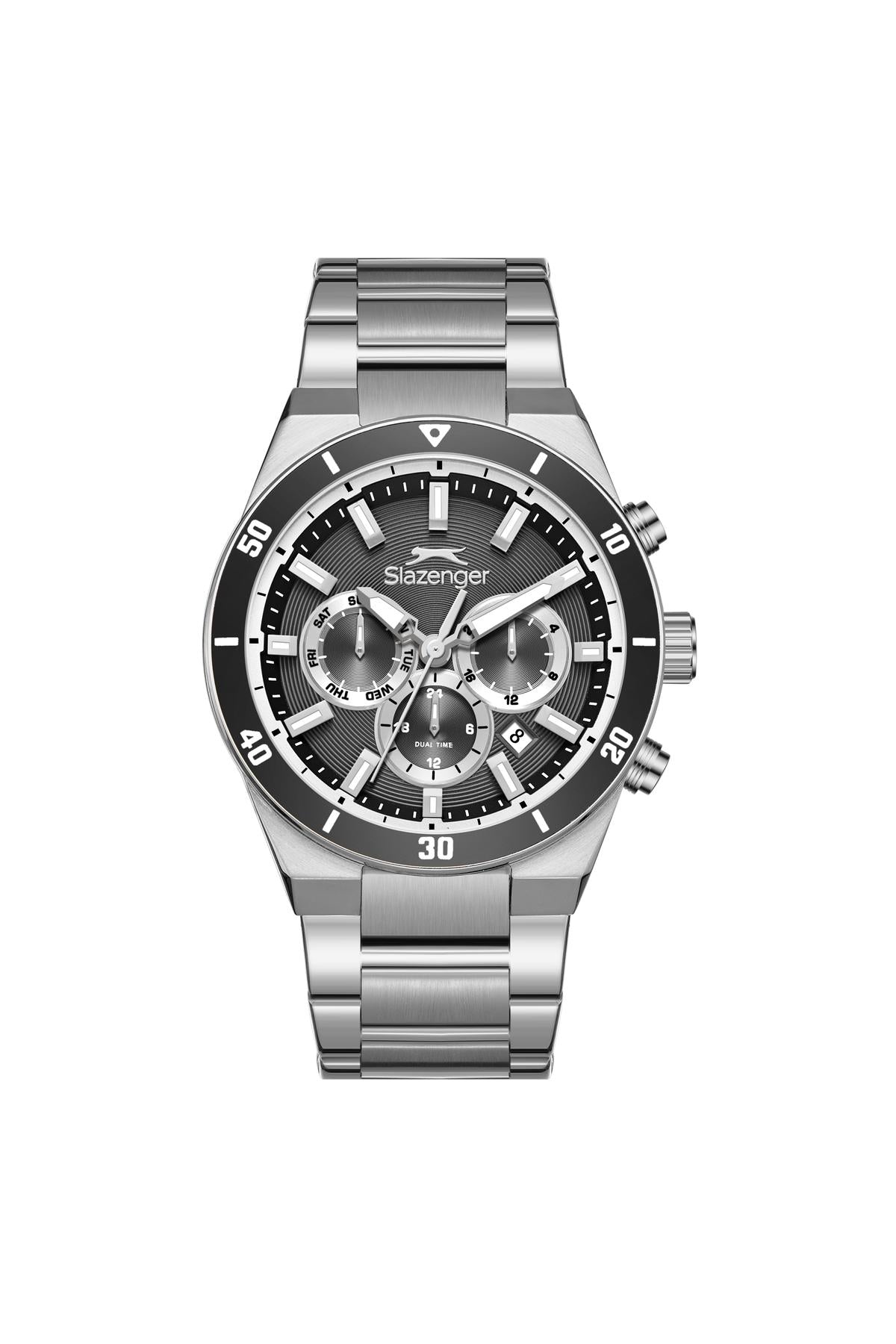 SLAZENGER Erkek KOL SAATİ / SİLVER - SİYAH