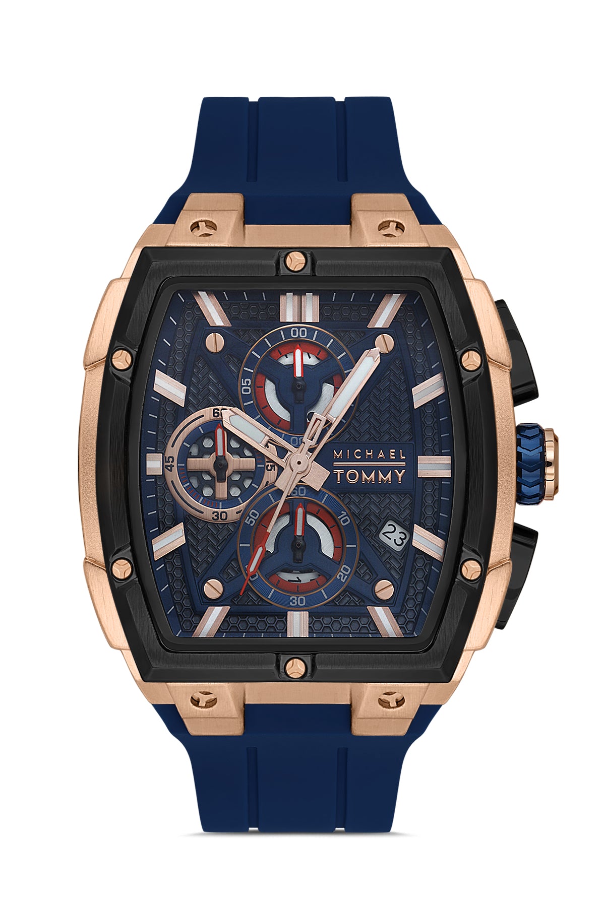 MICHAEL TOMMY ERKEK KOL SAATİ / LACİVERT;ROSE GOLD