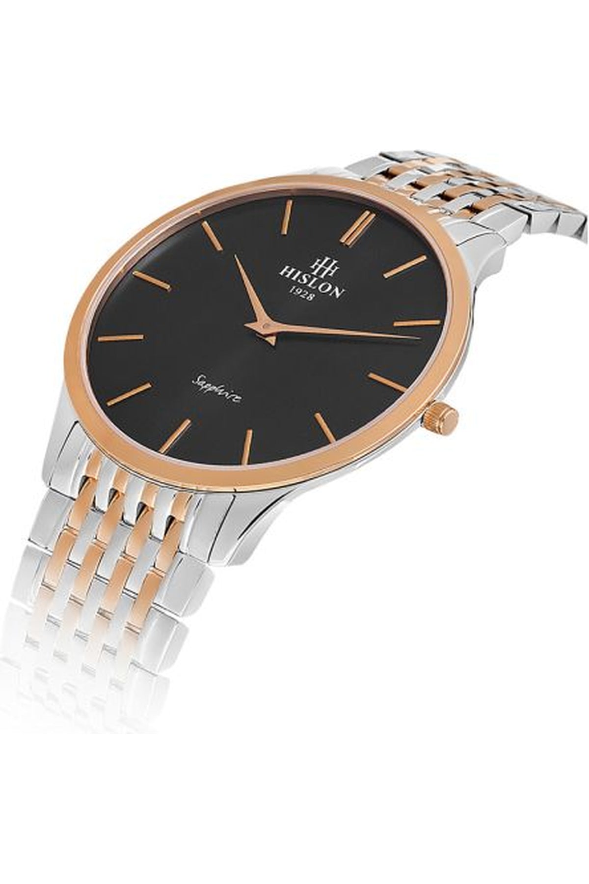 HISLON ERKEK KOL SAATİ / ÇELİK  -  ROSE GOLD