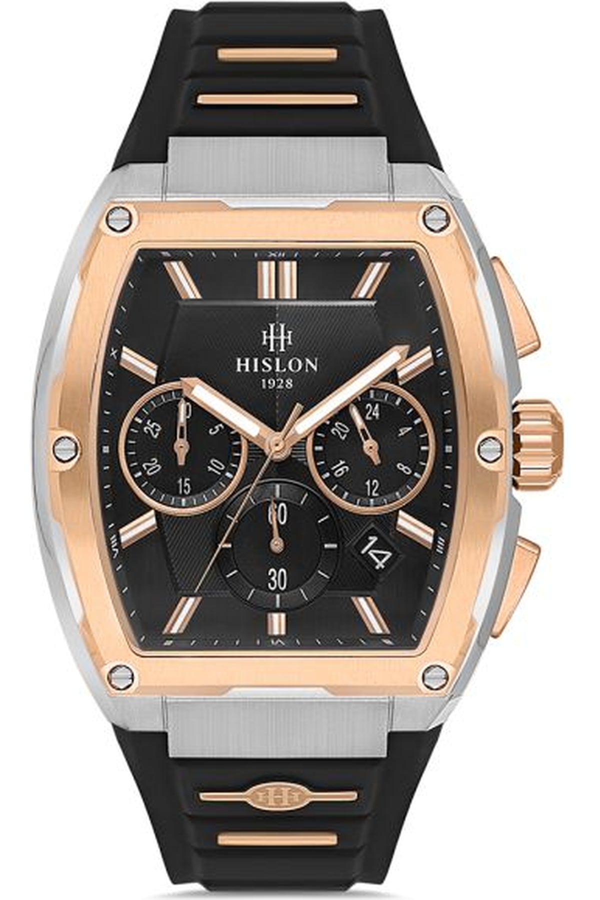 HİSLON ERKEK KOL SAATİ / ÇELİK - ROSE GOLD